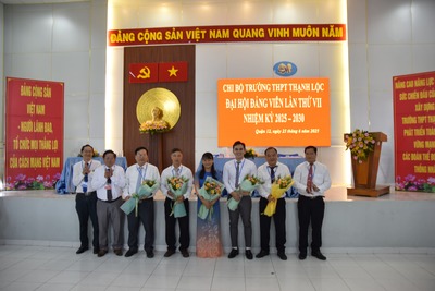 ĐẠI HỘI ĐẢNG VIÊN CHI BỘ TRƯỜNG THPT THẠNH LỘC LẦN THỨ VII, NHIỆM KỲ 2025 - 2030